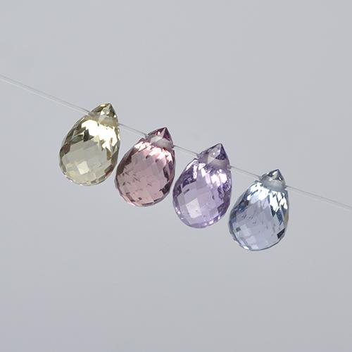 Achetez naturel 2,61ct multicolore saphir gems, briolette, en provenance tanzanie chez gemselect. en stock, livraison internationale!