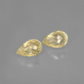 Achetez naturel ct jaune saphir gems, briolette, en provenance tanzanie chez gemselect. en stock, livraison internationale!