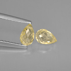Achetez naturel ct jaune saphir gems, briolette, en provenance tanzanie chez gemselect. en stock, livraison internationale!