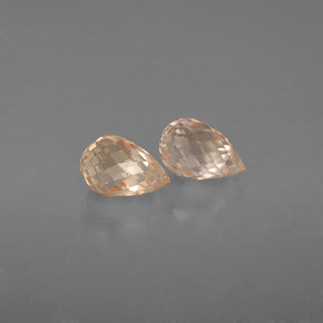 Achetez naturel ct orange saphir gems, briolette, en provenance tanzanie chez gemselect. en stock, livraison internationale!