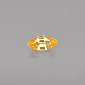 Saphir orange naturelle marquise, 0,33 ct, VVS-VS