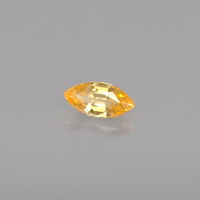 Saphir orange naturelle marquise, 0,33 ct, VVS-VS