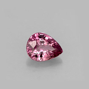 Saphir rose naturelle en forme de poire, 0,58 ct, VS
