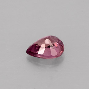 Saphir rose naturelle en forme de poire, 0,58 ct, VS