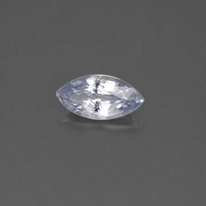 Saphir bleue naturelle marquise, 0,48 ct, VS-SI