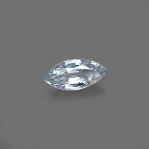 Saphir bleue naturelle marquise, 0,29 ct, VVS