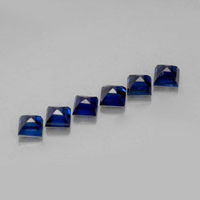 Achetez naturel ct bleue saphir gems, carré, en provenance madagascar / mine diego chez gemselect. en stock, livraison internationale!