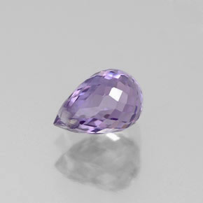 Saphir violet naturelle briolette, 0,81 ct, VS