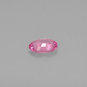 Saphir rose naturelle coupe ovale, 0,45 ct, VVS