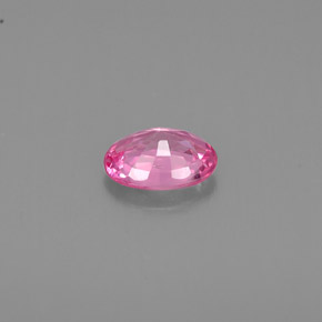 Saphir rose naturelle coupe ovale, 0,52 ct, VS