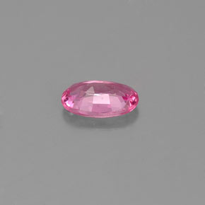 Saphir rose naturelle coupe ovale, 0,54 ct, VS