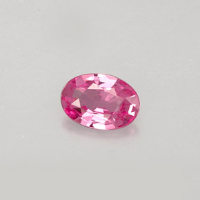 Saphir rose naturelle coupe ovale, 0,47 ct, IF