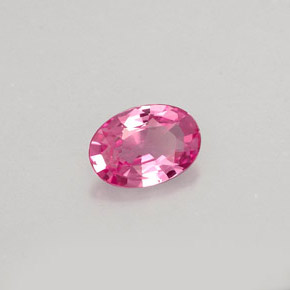 Saphir rose naturelle coupe ovale, 0,47 ct, IF