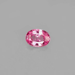 Saphir rose naturelle coupe ovale, 0,47 ct, VVS-VS
