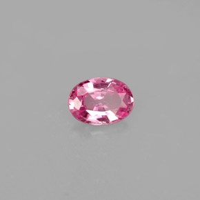 Saphir rose naturelle coupe ovale, 0,47 ct, VVS-VS