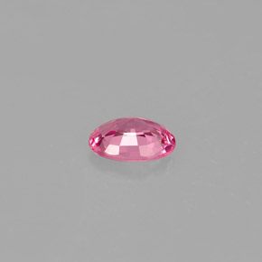 Saphir rose naturelle coupe ovale, 0,47 ct, VVS-VS