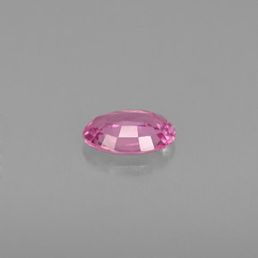 Saphir rose naturelle coupe ovale, 0,53 ct, VVS