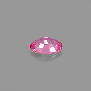 Saphir rose naturelle coupe ovale, 0,49 ct, VVS