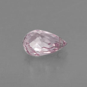 Saphir rose naturelle briolette, 0,69 ct, VS-SI