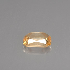 Saphir orange naturelle taille émeraude, 1,12 ct, VVS-VS