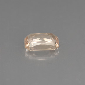 Saphir orange naturelle taille émeraude, 1,20 ct, VVS