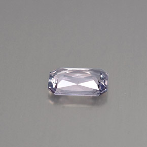 Saphir violet naturelle taille émeraude, 0,89 ct, VVS-VS