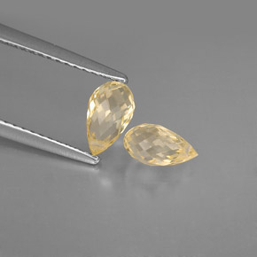 Achetez naturel ct jaune saphir gems, briolette, en provenance tanzanie chez gemselect. en stock, livraison internationale!