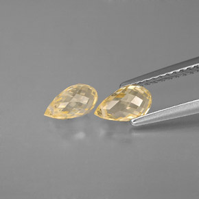 Achetez naturel ct jaune saphir gems, briolette, en provenance tanzanie chez gemselect. en stock, livraison internationale!