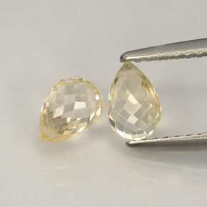 Achetez naturel ct jaune saphir gems, briolette, en provenance tanzanie chez gemselect. en stock, livraison internationale!