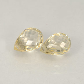 Achetez naturel ct jaune saphir gems, briolette, en provenance tanzanie chez gemselect. en stock, livraison internationale!