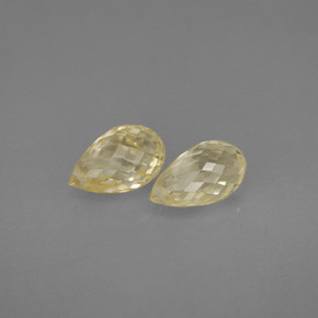 Achetez naturel ct jaune saphir gems, briolette, en provenance tanzanie chez gemselect. en stock, livraison internationale!