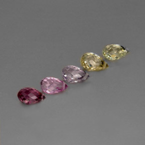 Achetez naturel ct multicolore saphir gems, briolette, en provenance tanzanie chez gemselect. en stock, livraison internationale!