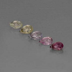 Achetez naturel ct multicolore saphir gems, briolette, en provenance tanzanie chez gemselect. en stock, livraison internationale!