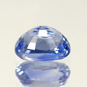 Saphir bleue naturelle coupe ovale, 1,34 ct, VVS
