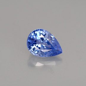 Saphir bleue naturelle en forme de poire, 0,98 ct, VVS