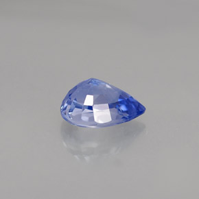 Saphir bleue naturelle en forme de poire, 0,98 ct, VVS