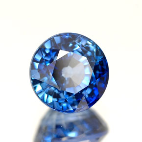 Saphir bleue naturelle coupe roude, 1,60 ct, VS-SI