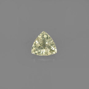 Saphir vert naturelle trillion, 0,68 ct, VVS-VS