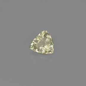 Saphir vert naturelle trillion, 0,68 ct, VVS-VS