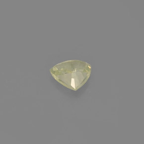 Saphir vert naturelle trillion, 0,68 ct, VVS-VS