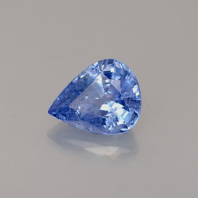Saphir bleue naturelle en forme de poire, 1,51 ct, VS-SI