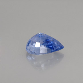 Saphir bleue naturelle en forme de poire, 1,51 ct, VS-SI
