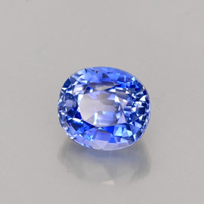 Saphir bleue naturelle coupe ovale, 1,02 ct, VVS-VS