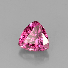 Saphir rose naturelle trillion, 0,71 ct, VVS