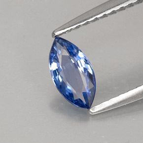 Saphir bleue naturelle marquise, 0,52 ct, VVS-VS