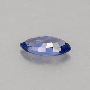 Saphir bleue naturelle marquise, 0,52 ct, VVS-VS