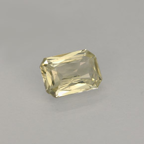 Saphir jaune naturelle taille émeraude, 0,90 ct, VS-SI