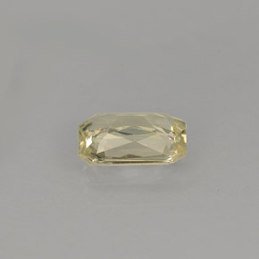 Saphir jaune naturelle taille émeraude, 0,90 ct, VS-SI