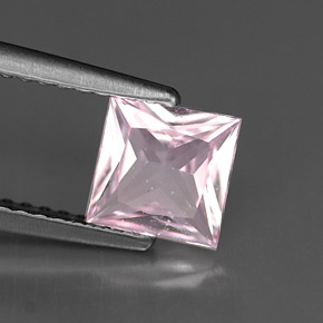 Saphir rose naturelle carré, 1,00 ct, VS