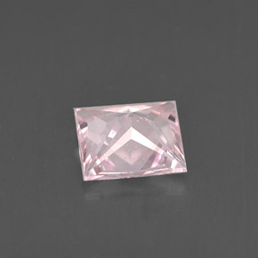 Saphir rose naturelle carré, 1,00 ct, VS